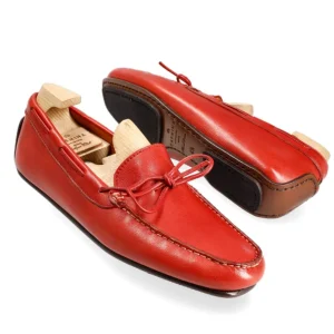 Clearance Carmina MOCASSINS AVEC NOEUD FEMME RUSTICALF ROUGE | RED