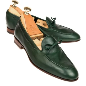 Clearance Carmina MOCASSINS AVEC NOEUD FEMME RUSTICALF VERT | GREEN