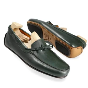 Cheap Carmina MOCASSINS AVEC NOEUD FEMME RUSTICALF VERT | GREEN