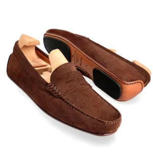 Clearance Carmina MOCASSINS DE CONDUITE EN DAIM HUMUS