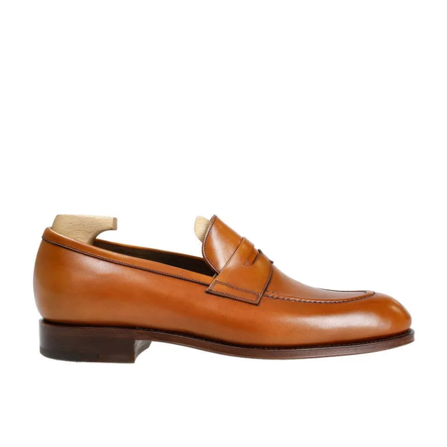 mocassins_homme__pompon__robert_2.webp Hot Carmina MOCASSINS HOMME À POMPON 80832 ROBERT TANNED(CHESNUTFINISH)