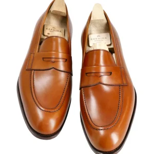 Hot Carmina MOCASSINS HOMME À POMPON 80832 ROBERT TANNED(CHESNUTFINISH)