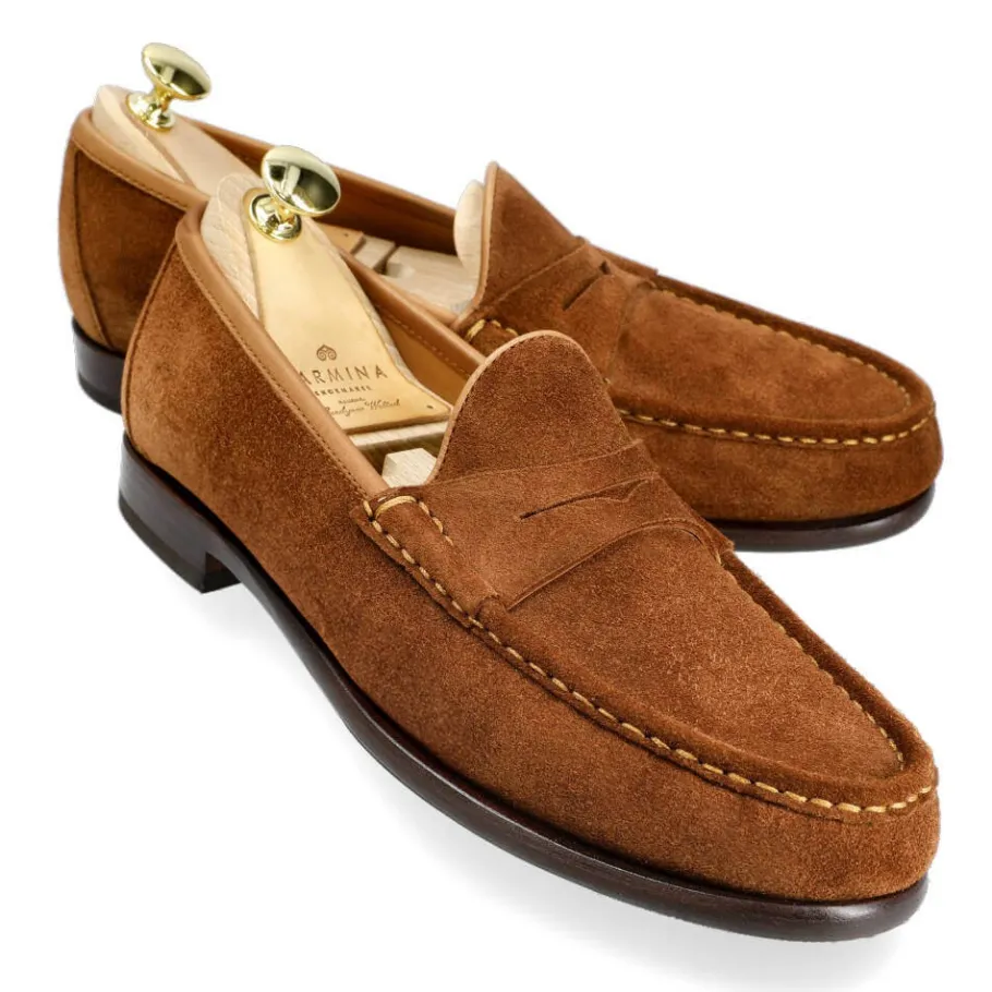 mocassins_penny_en_polo_daim__carmina_0.webp Cheap Carmina MOCASSINS PENNY EN DAIM | POLO