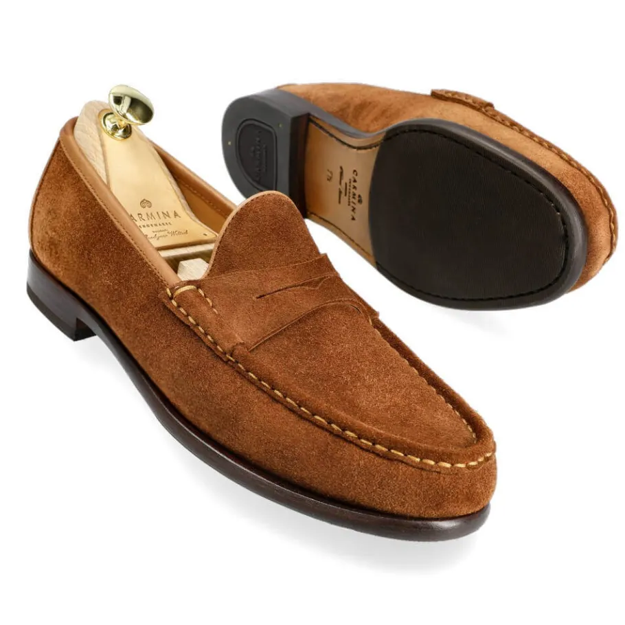mocassins_penny_en_polo_daim__carmina_1.webp Cheap Carmina MOCASSINS PENNY EN DAIM | POLO