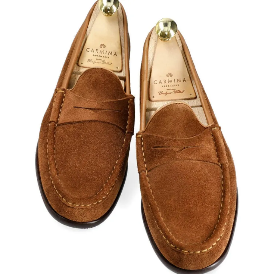 mocassins_penny_en_polo_daim__carmina_3.webp Cheap Carmina MOCASSINS PENNY EN DAIM | POLO