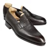 Store Carmina MOCASSINS PENNY LOAFER EN KARAGRAIN MARRON | BROWN