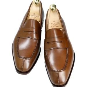New Carmina MOCASSINS PENNY MARRON VÉGANE | BROWN