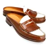 Fashion Carmina MULES FEMME CHAUSSURES TAN ET BLANC ROIS | TANNED/WHITE