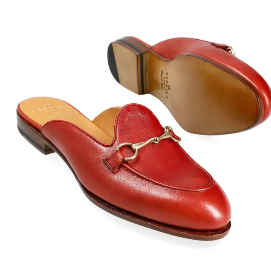 mules_femme_rusticalf_rouge__carmina_1.webp Cheap Carmina MULES FEMME RUSTICALF ROUGE | RED