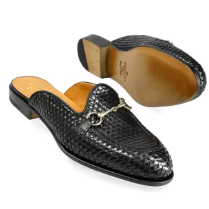 Flash Sale Carmina MULES FEMME TRESSÉ NOIR | BLACK