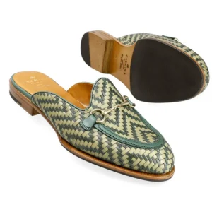 Hot Carmina MULES FEMMES CHAUSSURES VERT TRESSÉ | GREENARMY