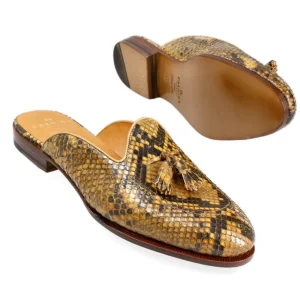 Flash Sale Carmina MULES SERPENT/PYHTON FEMME PYHTON | CAMEL