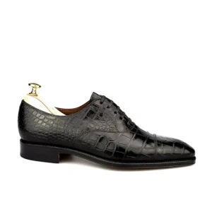 Store Carmina OXFORD A BOUT DROIT ALLIGATOR NOIR |