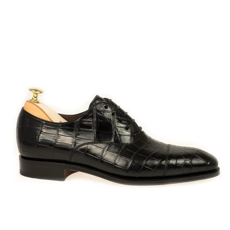 oxford_a_bout_droit_alligatore_noir_carmina_2.webp New Carmina OXFORD A BOUT DROIT ALLIGATORE NOIR | BLACK