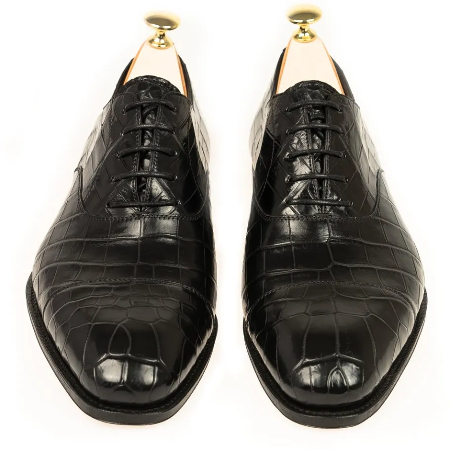 oxford_a_bout_droit_alligatore_noir_carmina_3.webp New Carmina OXFORD A BOUT DROIT ALLIGATORE NOIR | BLACK