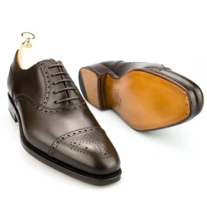 Clearance Carmina OXFORD A BOUT DROIT CHAUSSURES MARRON BOXCALF |