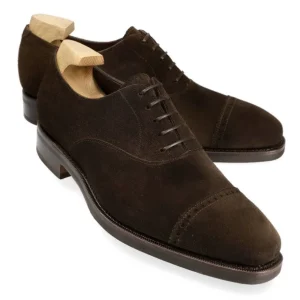 Clearance Carmina OXFORD A BOUT DROIT CHAUSSURES MARRON DAIM | BROWN