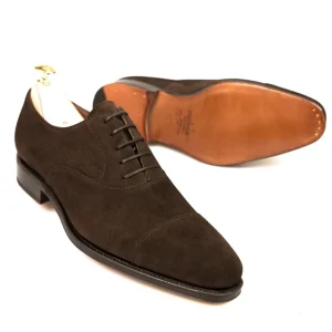Cheap Carmina OXFORD A BOUT DROIT CHAUSSURES MARRON DAIM | BROWN