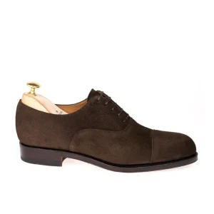 Store Carmina OXFORD A BOUT DROIT CHAUSSURES MARRON DAIM | BROWN