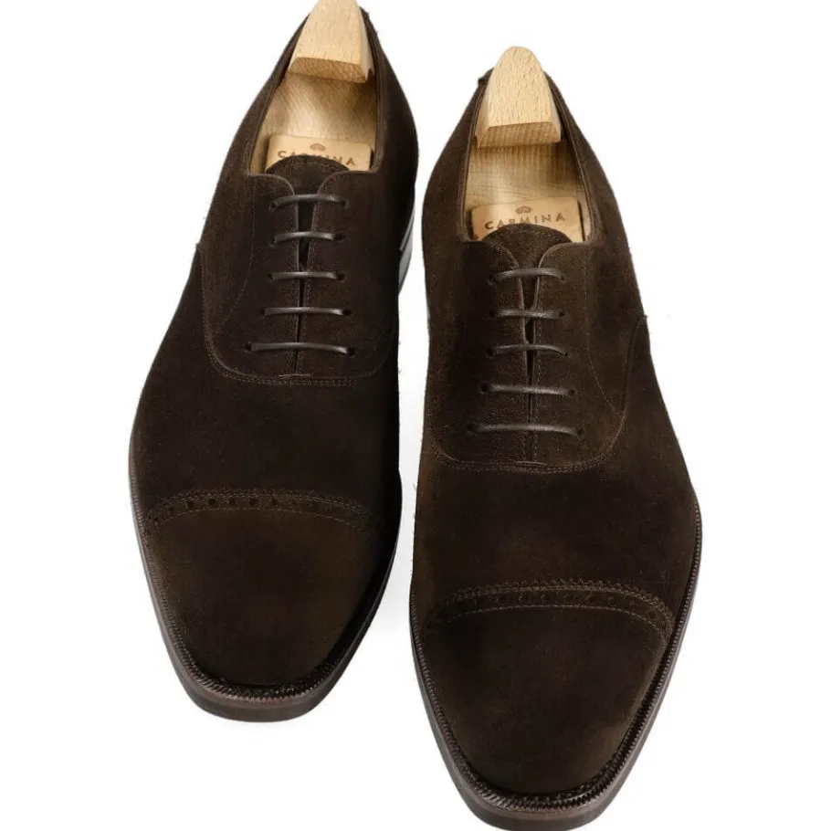 oxford_a_bout_droit_chaussures_marron_daim__carmina_3.webp Clearance Carmina OXFORD A BOUT DROIT CHAUSSURES MARRON DAIM | BROWN