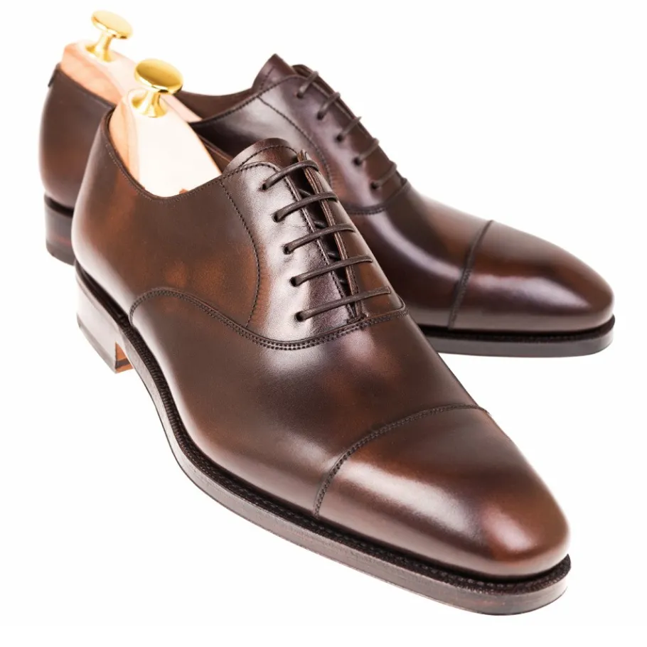 oxford_a_bout_droit_chaussures_marron_demasquable__carmina_0.webp Online Carmina OXFORD A BOUT DROIT CHAUSSURES MARRON DEMASQUABLE | BROWN
