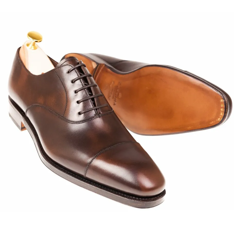 oxford_a_bout_droit_chaussures_marron_demasquable__carmina_1.webp Online Carmina OXFORD A BOUT DROIT CHAUSSURES MARRON DEMASQUABLE | BROWN