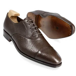 Store Carmina OXFORD A BOUT DROIT CHAUSSURES MARRON PECARI | BROWN