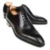 Shop Carmina OXFORD A BOUT DROIT CHAUSSURES NOIR BOXCALF | BLACK