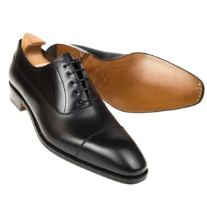 Shop Carmina OXFORD A BOUT DROIT CHAUSSURES NOIR BOXCALF | BLACK