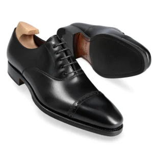 Shop Carmina OXFORD A BOUT DROIT CHAUSSURES NOIR BOXCALF | BLACK