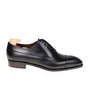 Shop Carmina OXFORD A BOUT DROIT CHAUSSURES NOIR BOXCALF | BLACK