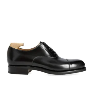 Shop Carmina OXFORD A BOUT DROIT CHAUSSURES NOIR BOXCALF | BLACK