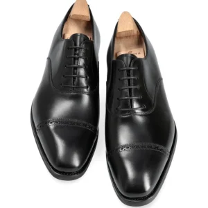 Shop Carmina OXFORD A BOUT DROIT CHAUSSURES NOIR BOXCALF | BLACK