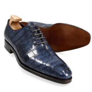 Cheap Carmina OXFORD UNE PIECE ALLIGATOR MARINE | NAVY