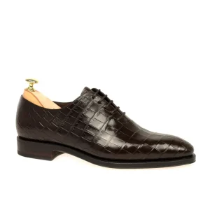 Best Sale Carmina OXFORD UNE PIECE ALLIGATOR MARRON | BROWN