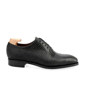 Cheap Carmina OXFORD UNE PIECE CHAUSSURES LEZARD NOIR | BLACK
