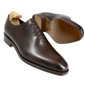 Shop Carmina OXFORD UNE PIECE CHAUSSURES MARRON BOXCALF | BROWN
