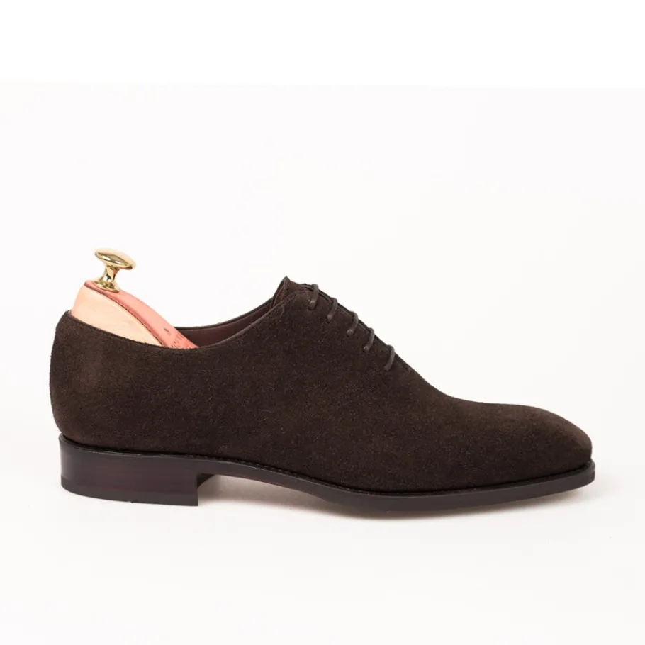 oxford_une_piece_chaussures_marron_daim__carmina_2.webp Sale Carmina OXFORD UNE PIECE CHAUSSURES MARRON DAIM | BROWN