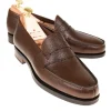 Shop Carmina PENNY LOAFERS 80686 UETAM BROWN
