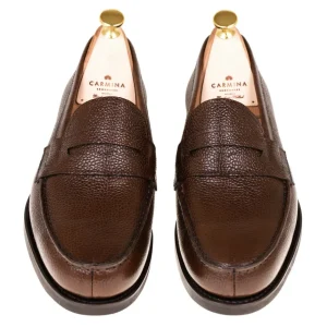 Shop Carmina PENNY LOAFERS 80686 UETAM BROWN