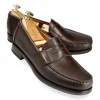 Outlet Carmina PENNY LOAFERS MARRON KARAGREIN | BROWN