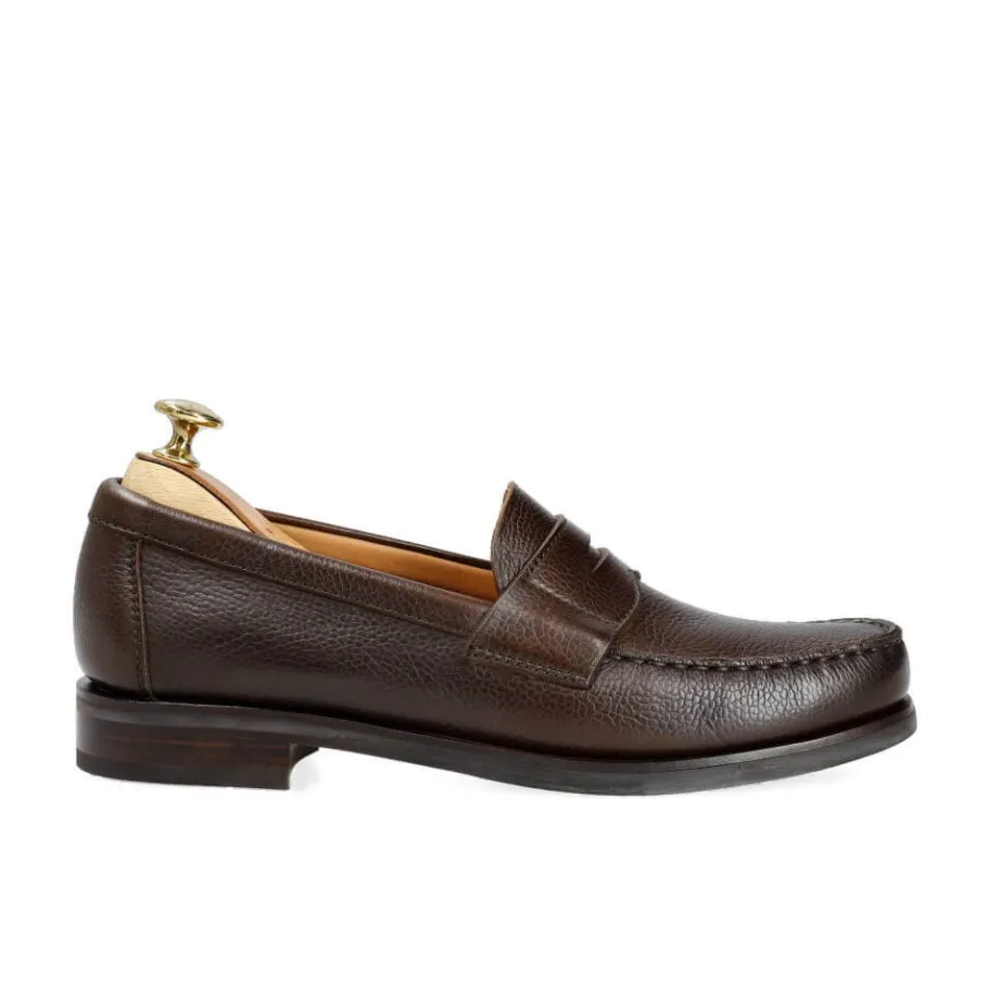 penny_loafers_marron_karagrein__carmina_2.webp Outlet Carmina PENNY LOAFERS MARRON KARAGREIN | BROWN