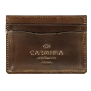 Shop Carmina PORTE CARTES EN CORDOVAN ARMAGNAC