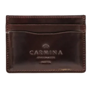 Fashion Carmina PORTE CARTES EN CORDOVAN BORDEAUX BURGUNDY