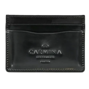 Store Carmina PORTE CARTES EN CORDOVAN NOIRE BLACK