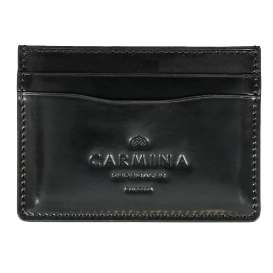 porte_cartes_en_cordovan_noire_0.webp Store Carmina PORTE CARTES EN CORDOVAN NOIRE BLACK