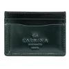 Discount Carmina PORTE CARTES EN CORDOVAN VERT GREEN