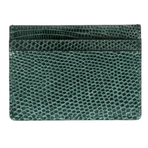 Online Carmina PORTE CARTES EN LEZARD VERT GREEN