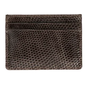 Discount Carmina Porte-cartes fin en lézard marron BROWN