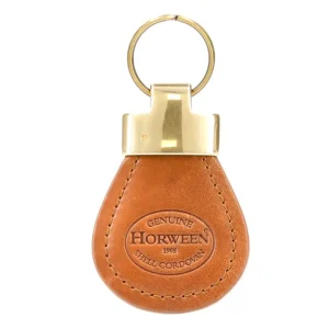 Sale Carmina PORTE-CLÉS EN CUIR CORDOVAN BOURBON